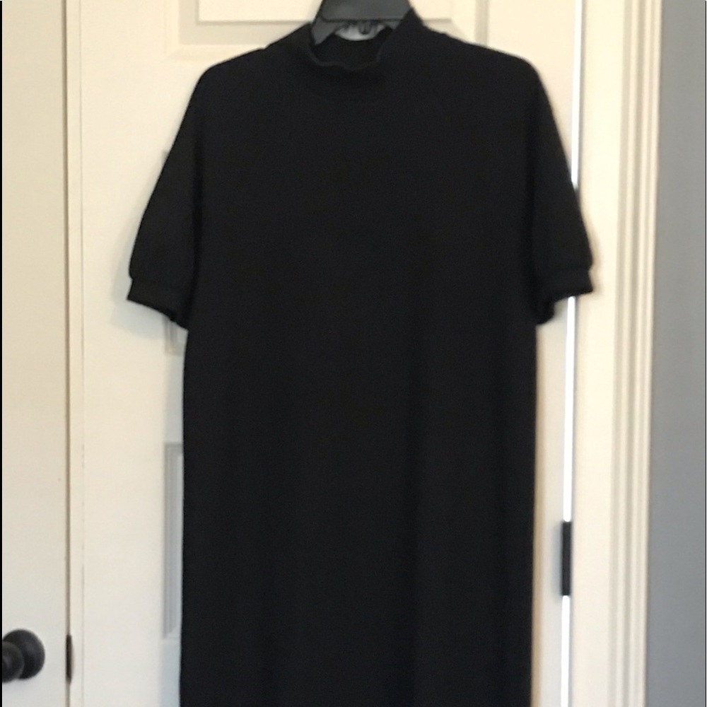 Madewell mock-neck, short-sleeve dress